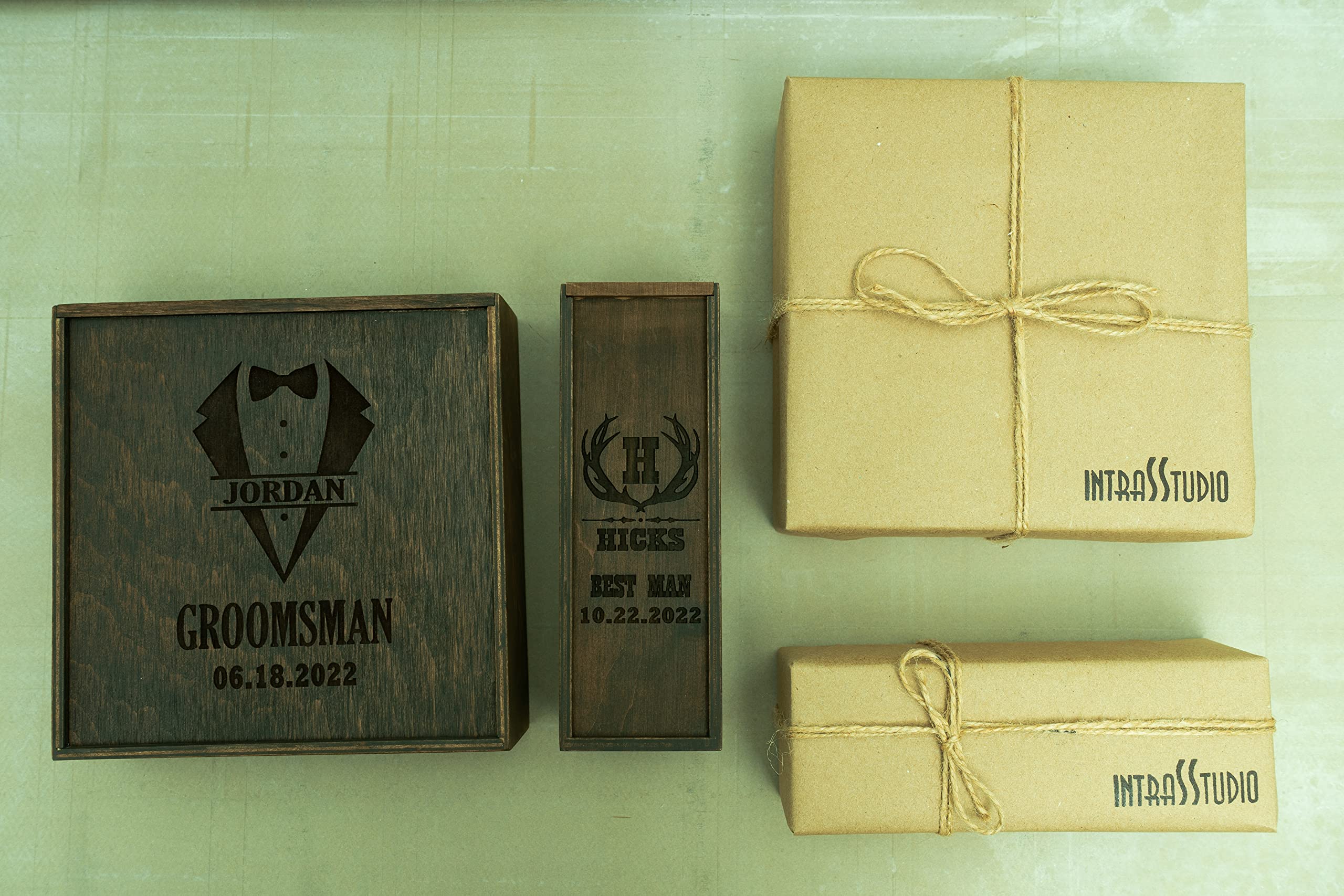 Personalizable Groomsmen Gift Box, Groomsmen Proposal, Best Man Proposal, Father of Bride Gift, Cigar Gift Box, Father of Groom Gift, Keepsake box
