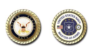 us navy master at arms challenge coin - officially licensed