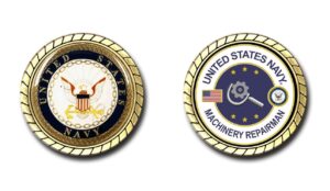 us navy machinery repairman challenge coin - officially licensed
