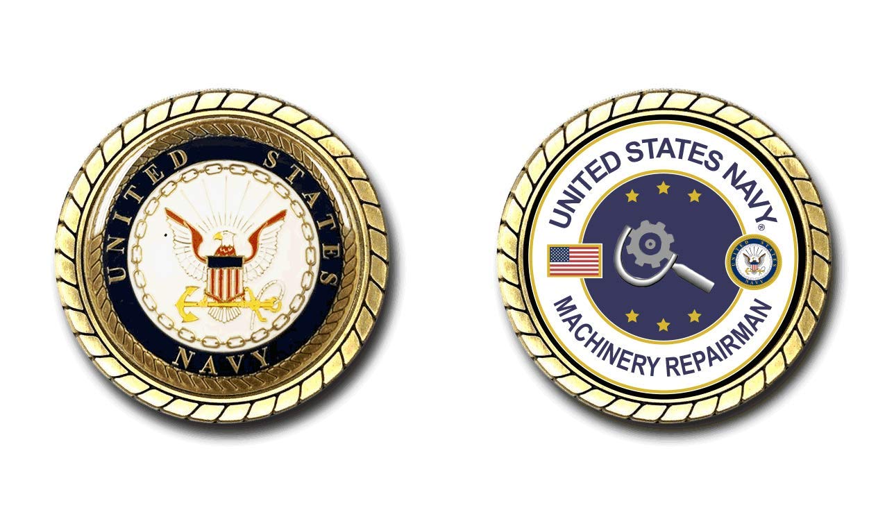 US Navy Machinery Repairman Challenge Coin - Officially Licensed