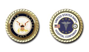 us navy hospital corpsman challenge coin - officially licensed