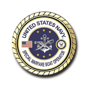 US Navy Special Warfare Boat Operator Challenge Coin - Officially Licensed