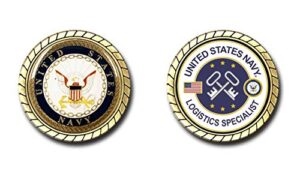 us navy logistics specialist challenge coin - officially licensed