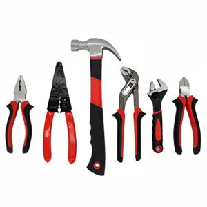 188-Piece Household Tool Kit - GETUHAND General Home/Auto Repair Hand Tool Set, Multi Tool Set with Large Mouth Opening Tool Bag with 15 Pockets