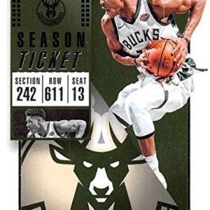 2018-19 Panini Contenders Season Ticket Basketball #11 Giannis Antetokounmpo Milwaukee Bucks Official NBA Trading Card in Raw (NM or Better) Condition