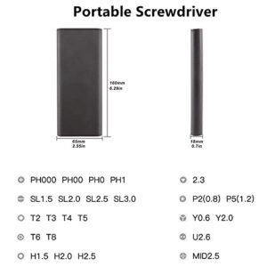24 in 1 Precision Screwdriver Set, Multifunction Magnetic Driver Bit Set, Pocket Screwdriver Tool Set, Mini Screwdriver Kit, Repair Tool Kit for Electronics, Tablet, Cellphone