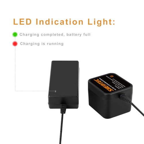 Shentec 7.2V-18v Battery Charger Compatible with Black and Decker PS120 PS130 PS140 Ni-MH/Ni-Cd Pod Style Batteries