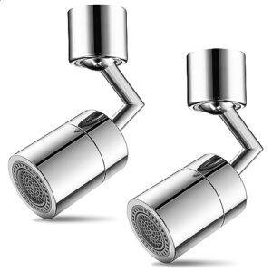2pcs universal rotating faucet extender - swivel extension faucet aerator bathroom sink filter 720° rotatable faucet sprayer head - kitchen faucet head replacement water filter for sink faucet