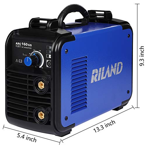 Riland ARC 160 GS Arc Welder Dual 110V/220V IGBT Inverter MMA stick welding machine Arc force. Hot start, Anti-sticking