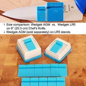 Wedgek LR5 Professional 2 Sets of Angle Guides, Every Degree from 10 to 44 degrees for Both Ends of Sharpening Stone, Large Size