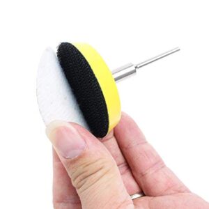 2 Inch/50mm Hook and Loop Sanding Pad Sanding Disc Replacement Pad with 1/8" Mandrel Drill Attachment 9 Pack