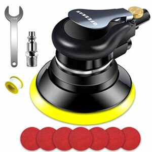 dfeskah air random orbital sander,5"air sander,dual action pneumatic sander