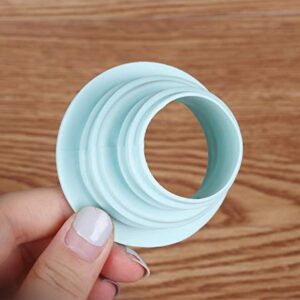 AKOAK 1 Pack Drainpipe Hose Silicone Plug Blue Pink Soft Round Sealing Hose Sewer Sealing Ring Silicone Ring Washing Machine Drainage Multipurpose Connector for Bathroom Kitchen Laundry Tub (blue)