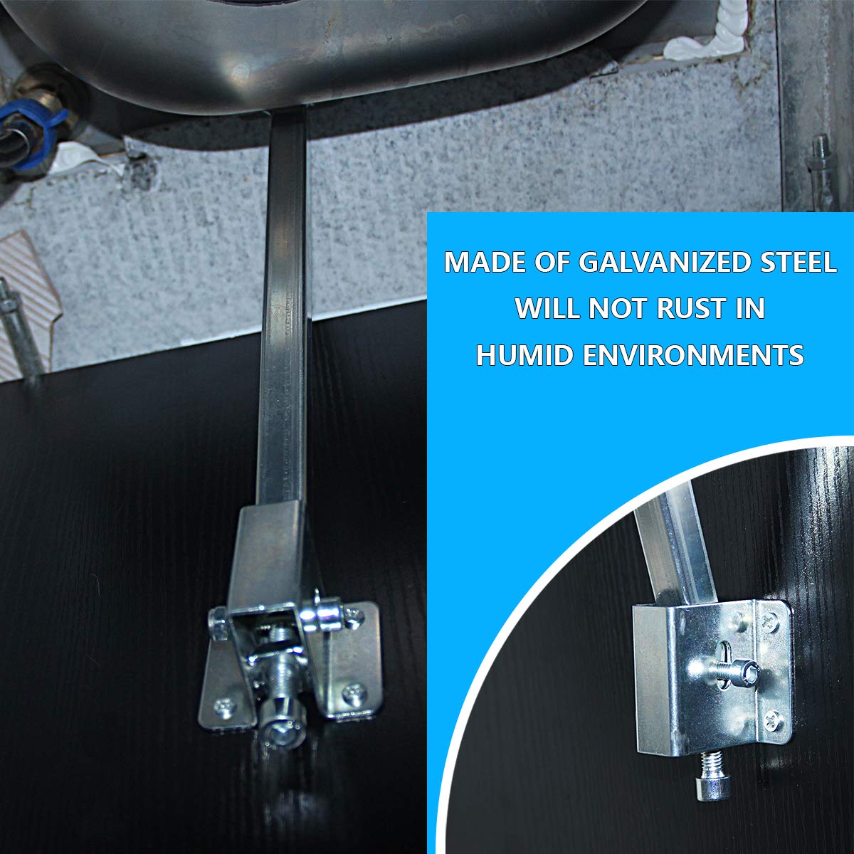 A-KARCK Sink Repair System, Sink Brackets Supports the Sink Quickly and Easily, Galvanized Surface Not Easy Rust