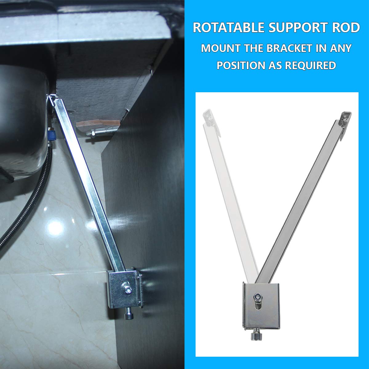 A-KARCK Sink Repair System, Sink Brackets Supports the Sink Quickly and Easily, Galvanized Surface Not Easy Rust