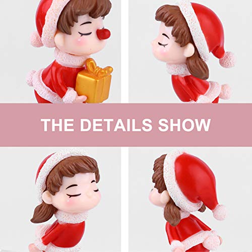 BESTOYARD 4 Pcs Christmas Plastic Ornaments Mini Toy Wedding Mini Couple Statue Bride Groom Figures Mini Christmas Figurines Desktop Toys Miniature Resin Accessories Bridegroom