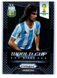 2014 panini world cup prizm world cup stars #43 mario kempes argentina soccer card