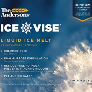 The Andersons Ice Vise Professional-Grade, Non-Toxic, Pet Safe, and Chloride-Free Liquid Ice Melt - 1 Gallon