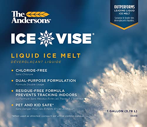 The Andersons Ice Vise Professional-Grade, Non-Toxic, Pet Safe, and Chloride-Free Liquid Ice Melt - 1 Gallon