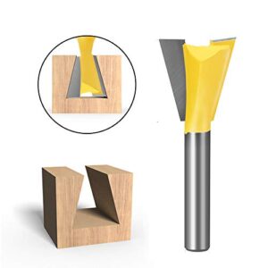 Meihejia 1/4 Inch Shank Dovetail Router Bit Set - 6 Sizes