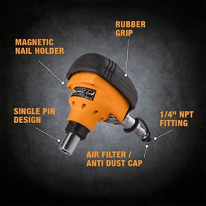Freeman G2MPN 2nd Generation Pneumatic Mini Palm Nailer with Magnetic Tip and 1/4" NPT Air Connector