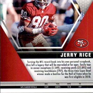 2020 Panini Mosaic #178 Jerry Rice San Francisco 49ers NFL Football Trading Card