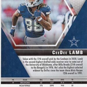 2020 Panini Mosaic #268 CeeDee Lamb RC Rookie Dallas Cowboys NFL Football Trading Card