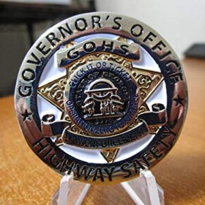 Georgia Governors Office of Highway Safety Operation Click It or Ticket Georgia Police, Sheriff & State Trooper Challenge Coin