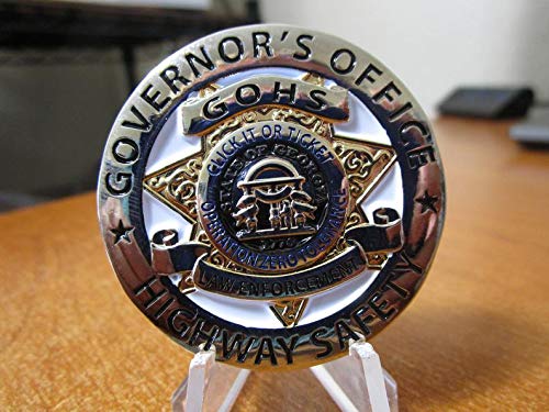 Georgia Governors Office of Highway Safety Operation Click It or Ticket Georgia Police, Sheriff & State Trooper Challenge Coin