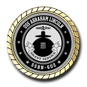 USS Abraham Lincoln SSBN-602 US Navy Submarine Challenge Coin - Officially Licensed