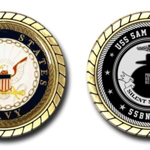 USS Sam Houston SSBN-609 US Navy Submarine Challenge Coin - Officially Licensed