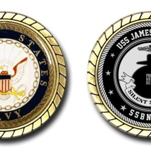 USS James Madison SSBN-627 US Navy Submarine Challenge Coin - Officially Licensed