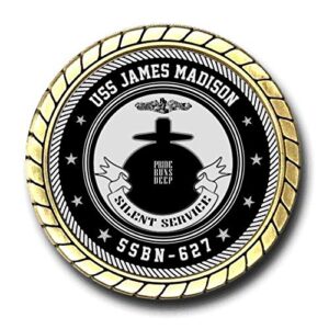 USS James Madison SSBN-627 US Navy Submarine Challenge Coin - Officially Licensed