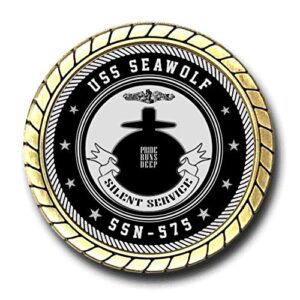 USS Seawolf SSN-575 US Navy Submarine Challenge Coin - Officially Licensed