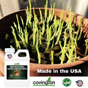 Clone & Seed Starter Solution, Organic Rooting Hormone - Cloning Gel or Powder for Clones & Cuttings, Approved Root Stimulator for Indoor, Outdoor, Hydroponic, or Soil Plants, 8oz, USA Made
