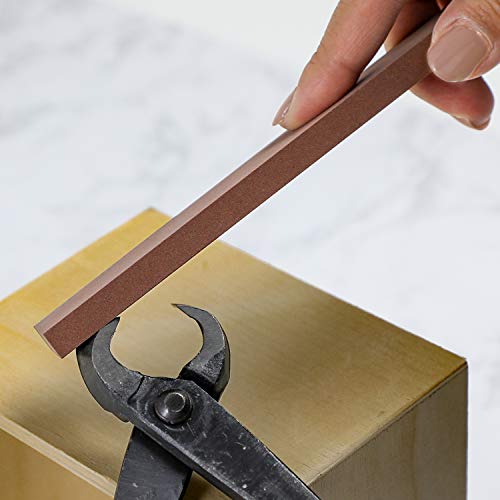 Wazakura Sharpening Oilstone for Bonsai Scissors and Cutter, MADE IN JAPAN, Whetstone Fine Grid - #320 Oil Stone