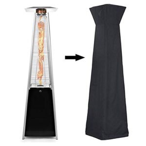 iptienda patio heater cover, patio heater covers waterproof with zipper, square outdoor heater cover 87''h x 21" w x 24" l