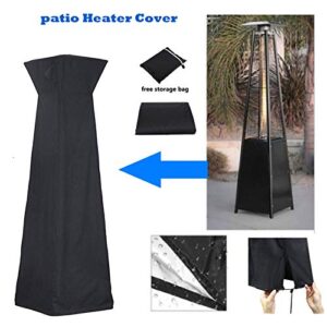 Iptienda Patio Heater Cover, Patio Heater Covers Waterproof with Zipper, Square Outdoor Heater Cover 87''H x 21" W x 24" L