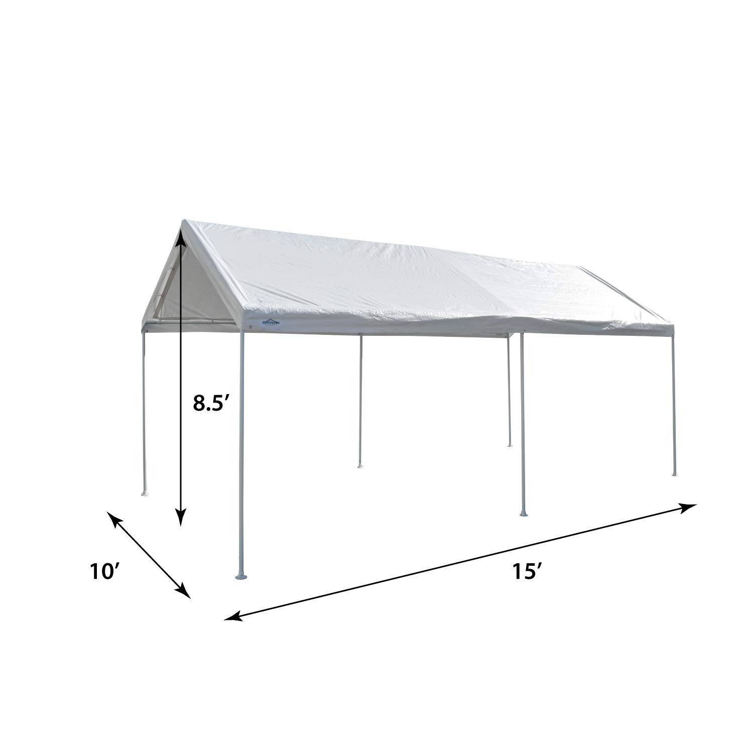 Caravan Canopy Domain Pro 150 10' x 15' Carport Shelter, White
