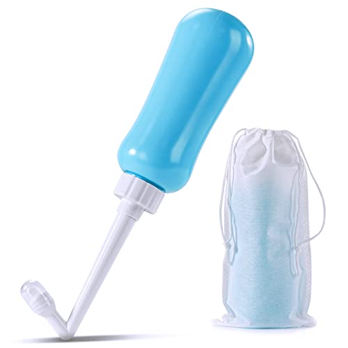 Portable Travel Bidet Portable Bidet for Toilet Handheld Postpartum Perineal Cleansing Childbirth Cleaner - for Outdoor,Camping,Travling,Personal Hygiene (Blue)