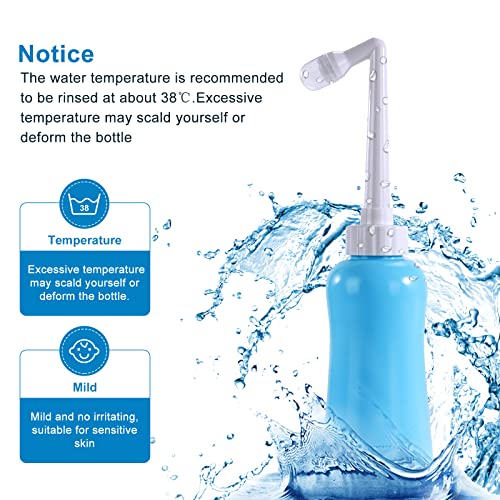 Portable Travel Bidet Portable Bidet for Toilet Handheld Postpartum Perineal Cleansing Childbirth Cleaner - for Outdoor,Camping,Travling,Personal Hygiene (Blue)