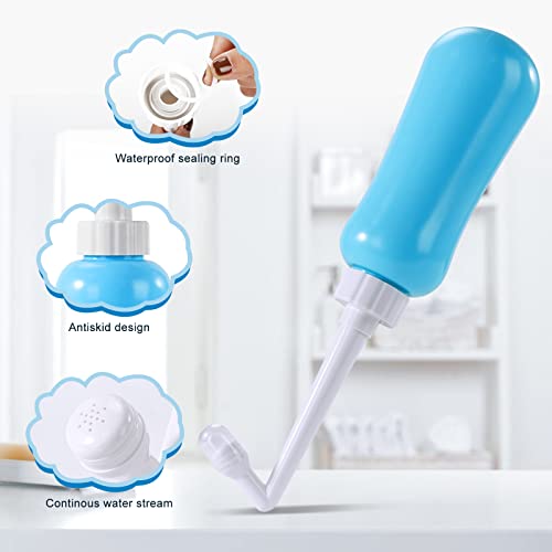Portable Travel Bidet Portable Bidet for Toilet Handheld Postpartum Perineal Cleansing Childbirth Cleaner - for Outdoor,Camping,Travling,Personal Hygiene (Blue)