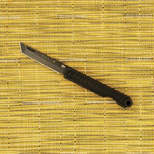 STATGEAR Pocket Samurai Folding Tanto Micro Knife - Slipjoint Edition | Small EDC Mini Knife | Black