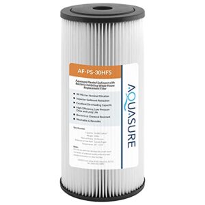 fortitude v2 series, high flow 30 micron pleated sediment filter, standard size