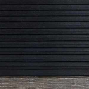 Sweet Home Stores Rubber Collection Multi-Purpose Rubberback Indoor/Outdoor Rubber Mat, 2' x 3', Black