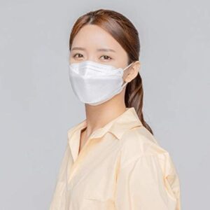 [20 Pack] [Air Queen] White 3-Layers Face Safety Mask for Adult + 1 [Black] All Keeper KF94 Mask [Individually Packaged] [Both Made in KOREA]