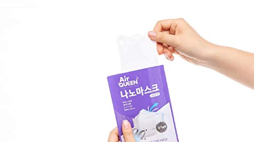 [20 Pack] [Air Queen] White 3-Layers Face Safety Mask for Adult + 1 [Black] All Keeper KF94 Mask [Individually Packaged] [Both Made in KOREA]