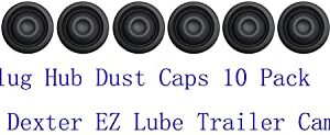 KLMHT (10- Pack) Grease Plug Hub Dust Caps Fits for Dexter EZ Lube Trailer Camper Axle