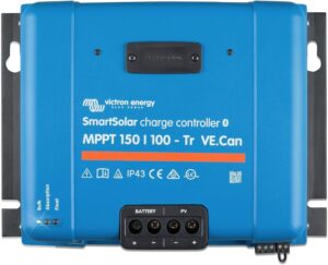 victron energy smartsolar mppt tr ve. can 150v 100 amp 12/24/36/48-volt solar charge controller (bluetooth)