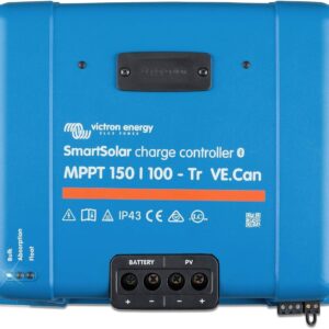 Victron Energy SmartSolar MPPT Tr VE. Can 150V 100 amp 12/24/36/48-Volt Solar Charge Controller (Bluetooth)